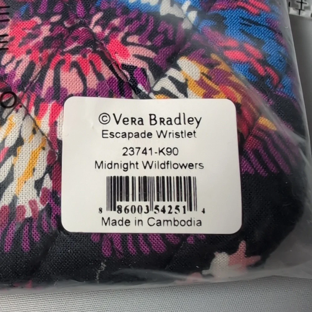 Vera Bradley Escapade Wristlet in Midnight Wildflowers